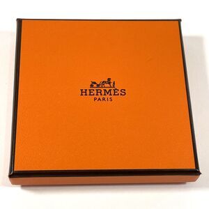 Authentic Hermes Paris Orange Sellier EMPTY BOX 3 3/4" x 3 3/4" x 3/4"  READ